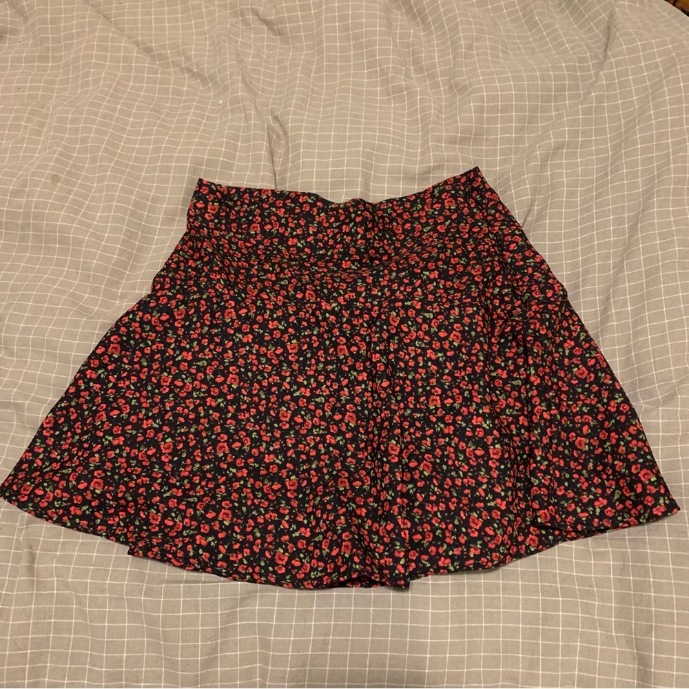 Zara Floral Skater Skirt
